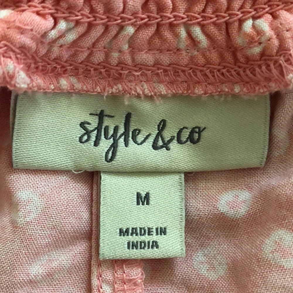 Style & Co pink viscose lounge pants size M